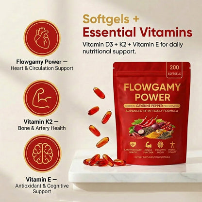 FLOWGAMY -  CAYNENNE PEPPER SOFTGELS